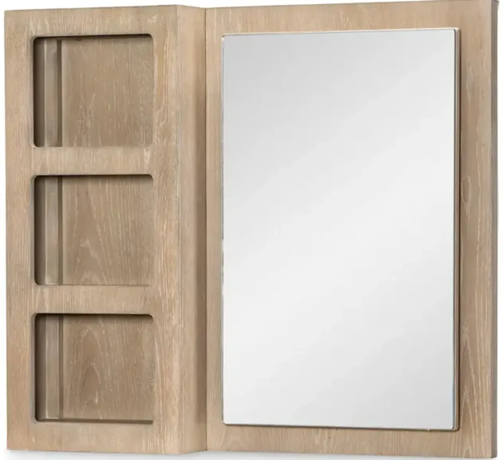 Distict - Weathered Oak Storage Mirror