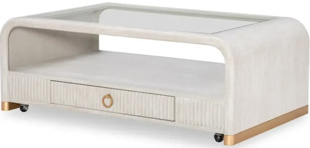 Glass Top Cocktail Table