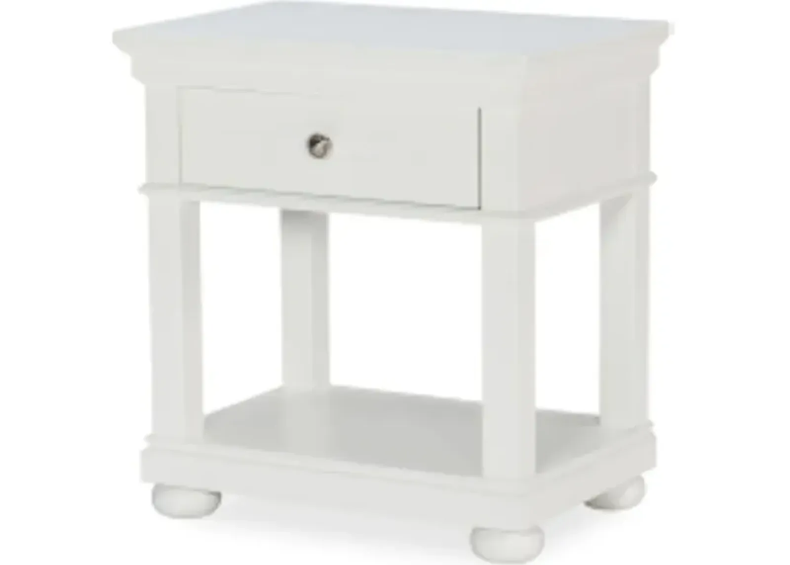 Canterbury 2.0 White Open Night Stand