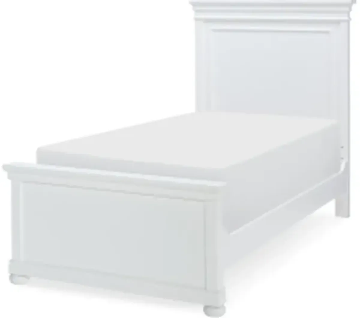 Canterbury 2.0 White Complete Panel Bed Twin