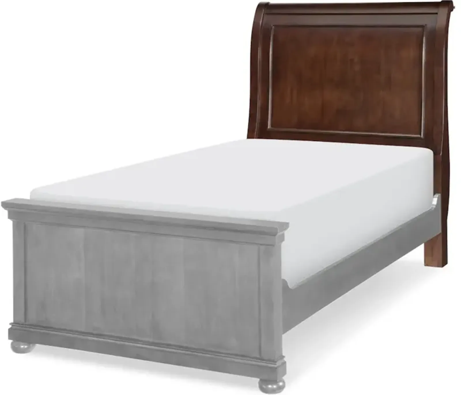 Canterbury Cherry Sleigh Headboard T 33 Cherry Finish