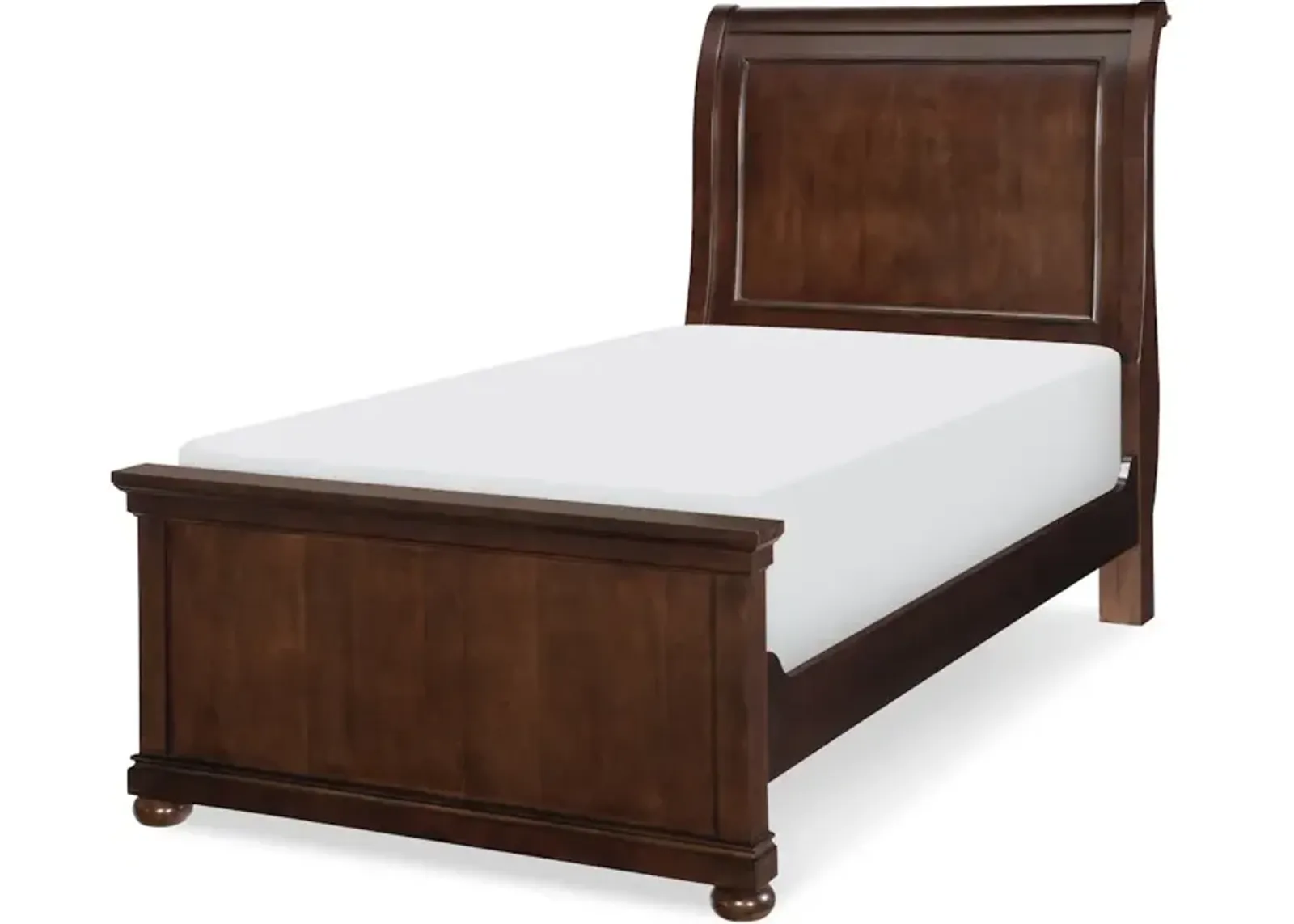 Canterbury Cherry Complete Sleigh Bed T 33 Cherry Finish