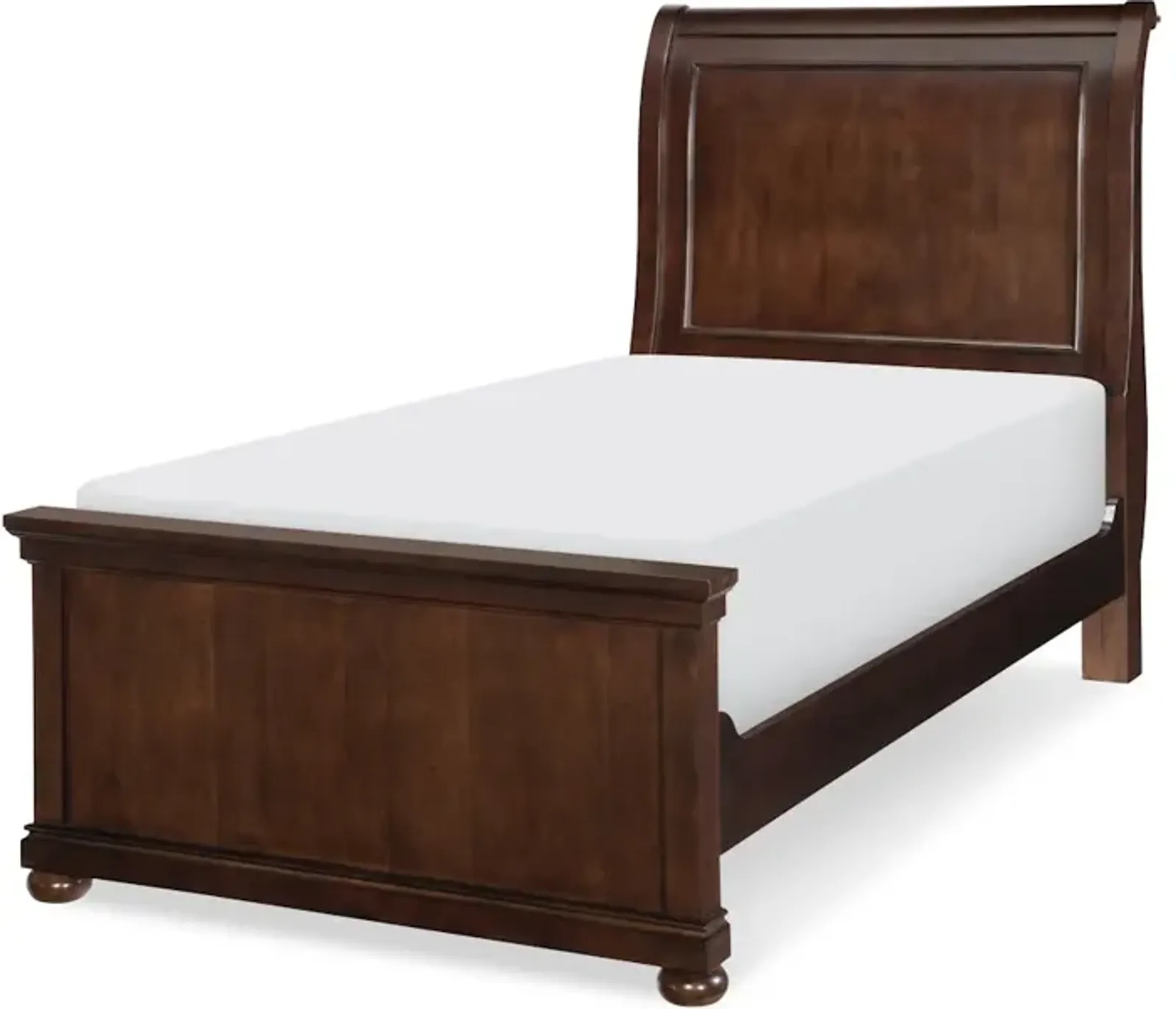 Canterbury Cherry Complete Sleigh Bed T 33 Cherry Finish