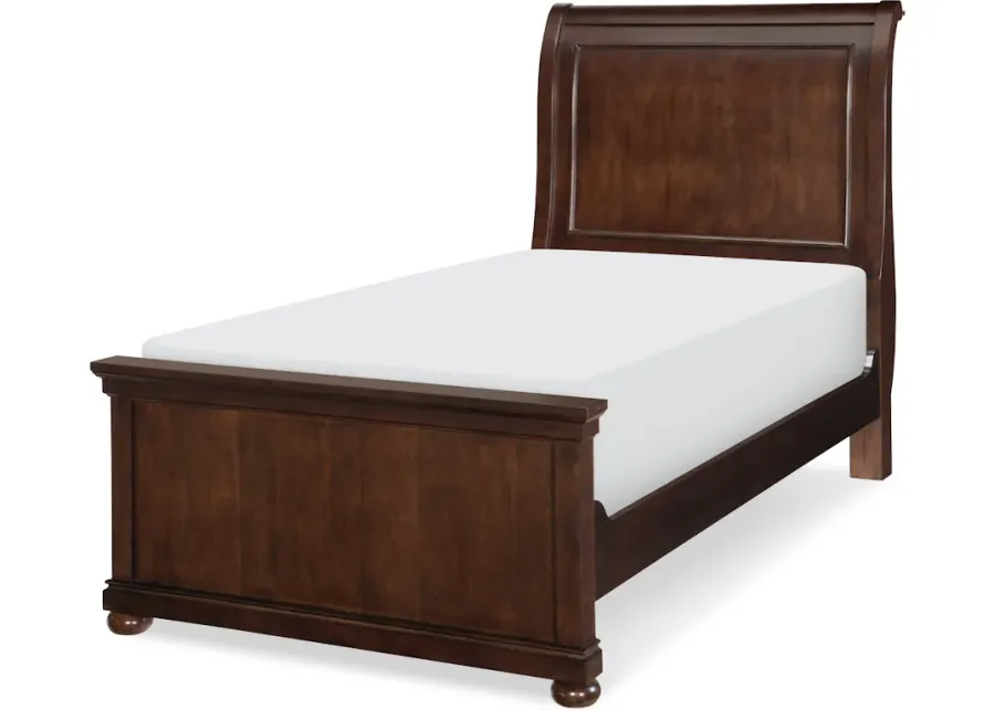 Canterbury Cherry Complete Sleigh Bed T 33 Cherry Finish by Walter E ...