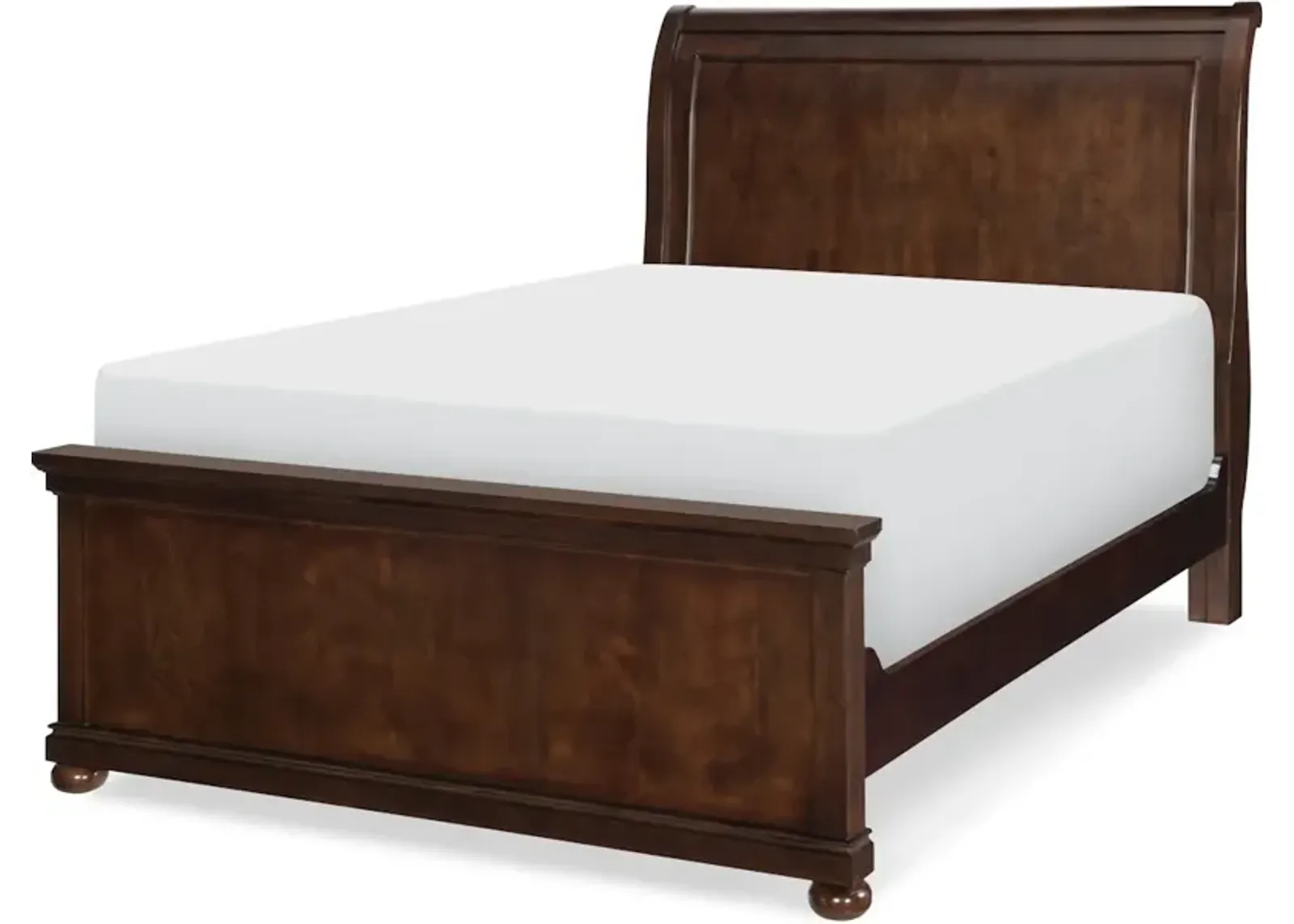 Canterbury Cherry Complete Sleigh Bed F 46 Cherry Finish