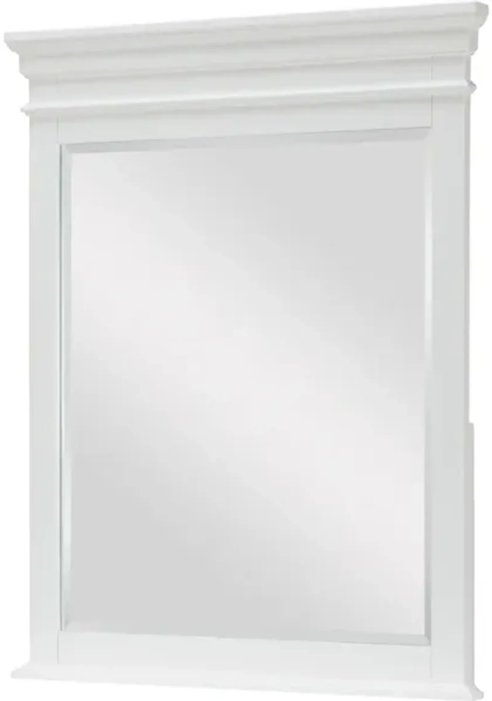 Canterbury White Vertical Mirror White Finish