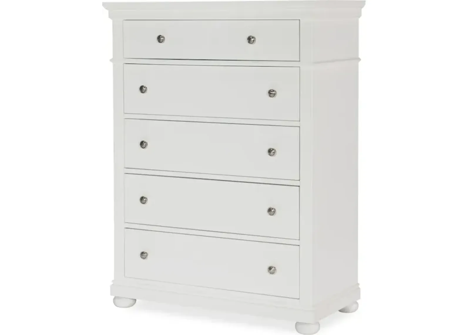 Canterbury White Drawer Chest White Finish