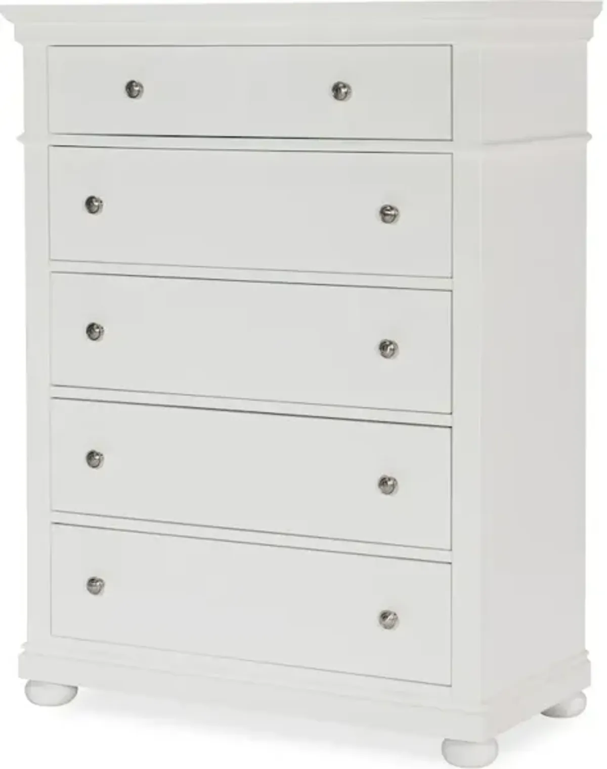 Canterbury White Drawer Chest White Finish