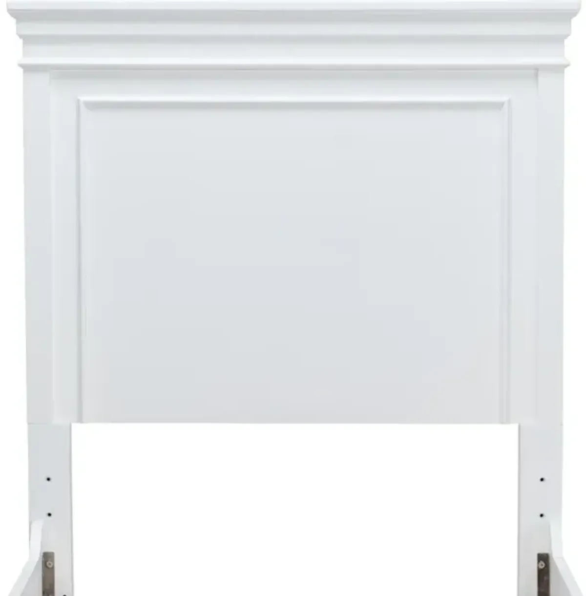 Canterbury White Panel Headboard T 33 White Finish