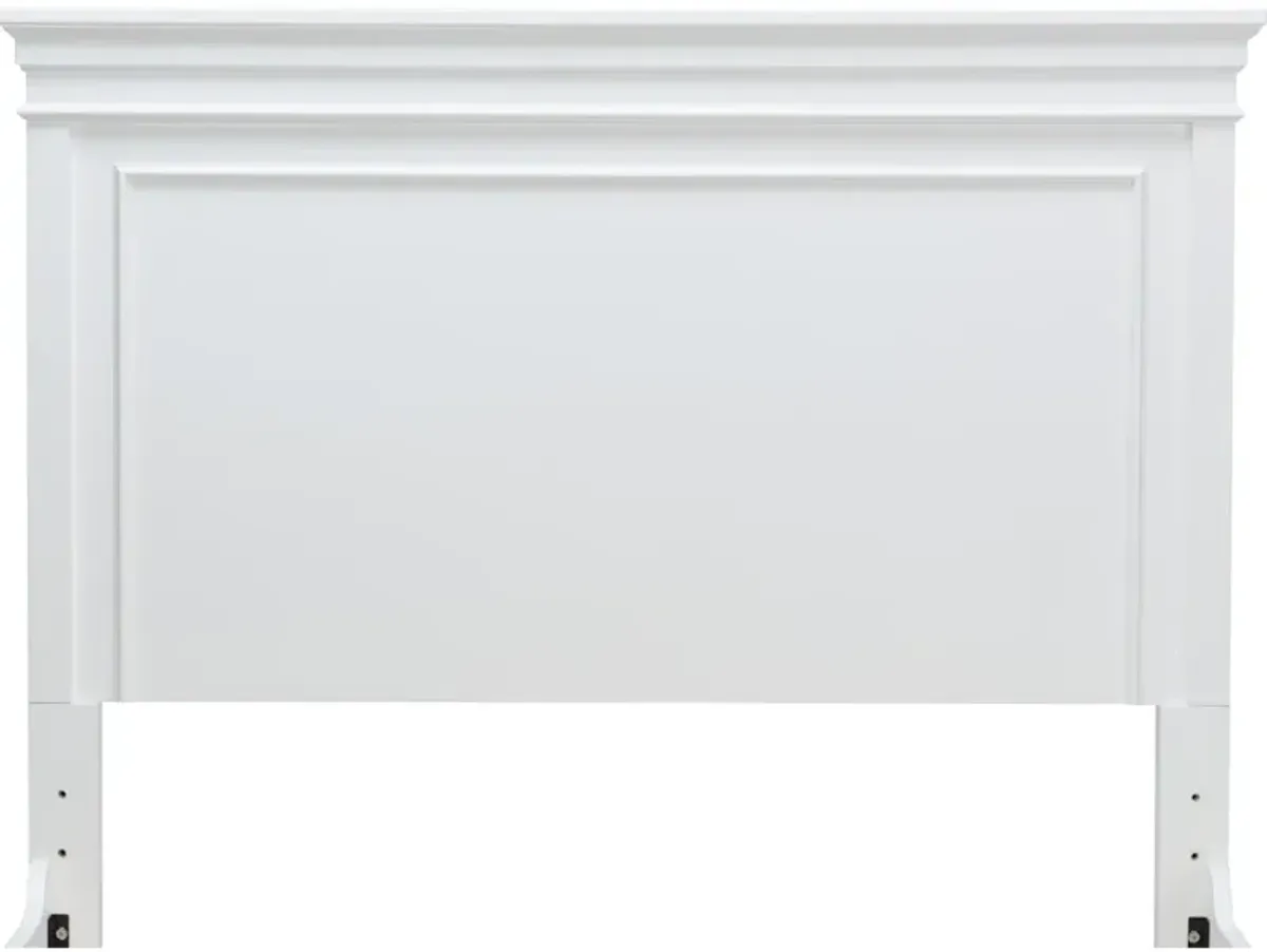 Canterbury White Panel Headboard F 46 White Finish