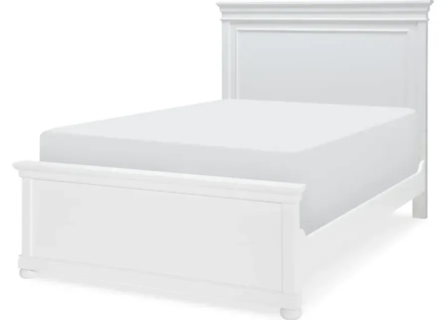 Canterbury White Panel Headboard F 46 White Finish