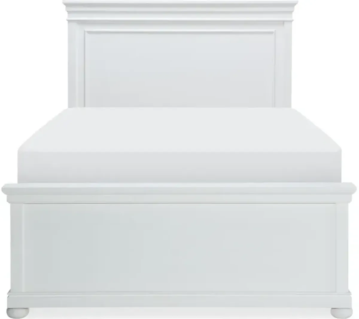 Canterbury White Complete Panel Bed F 46 White Finish