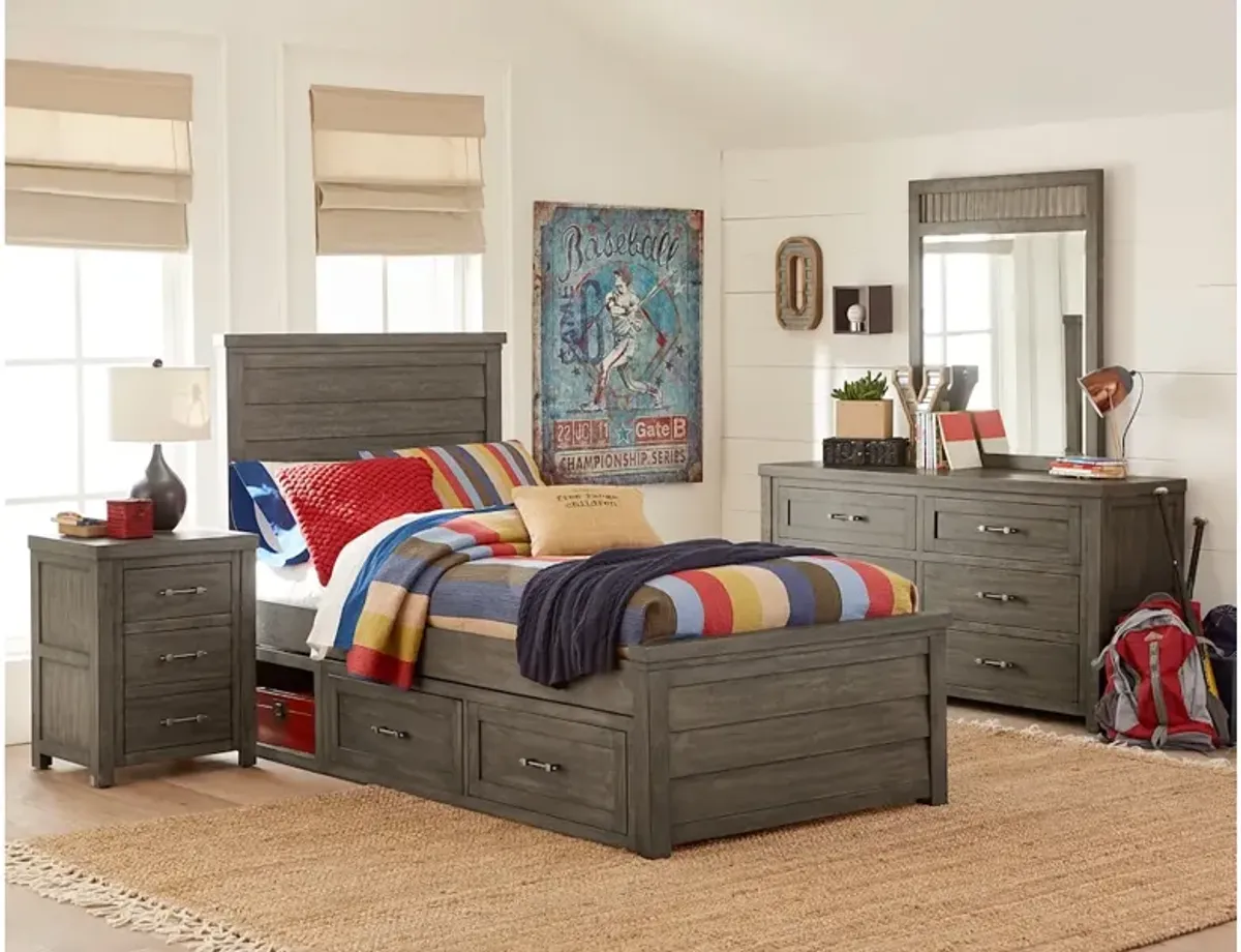 Bunkhouse Complete Louvered Panel Bed T (3/3)