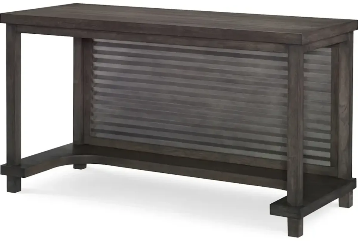 With clean lines and a rustic casual look, Bunkhouse is sure to pop in any room. Crafted with select hardwoods, the Vertical mirror is a versatile addition to this collection. The beveled edge mirror is accentuated by the aged barn wood finish frame, hig