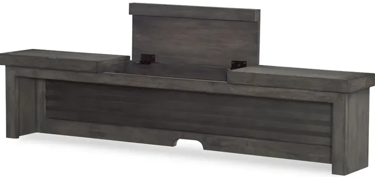 With clean lines and a rustic casual look, Bunkhouse is sure to pop in any room. Crafted with select hardwoods, the Vertical mirror is a versatile addition to this collection. The beveled edge mirror is accentuated by the aged barn wood finish frame, hig