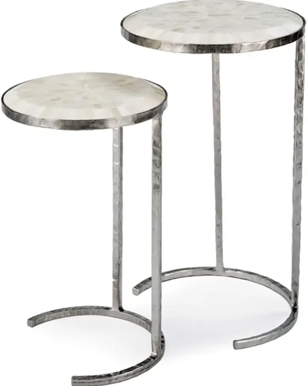 BONE VENEER NESTING TABLES