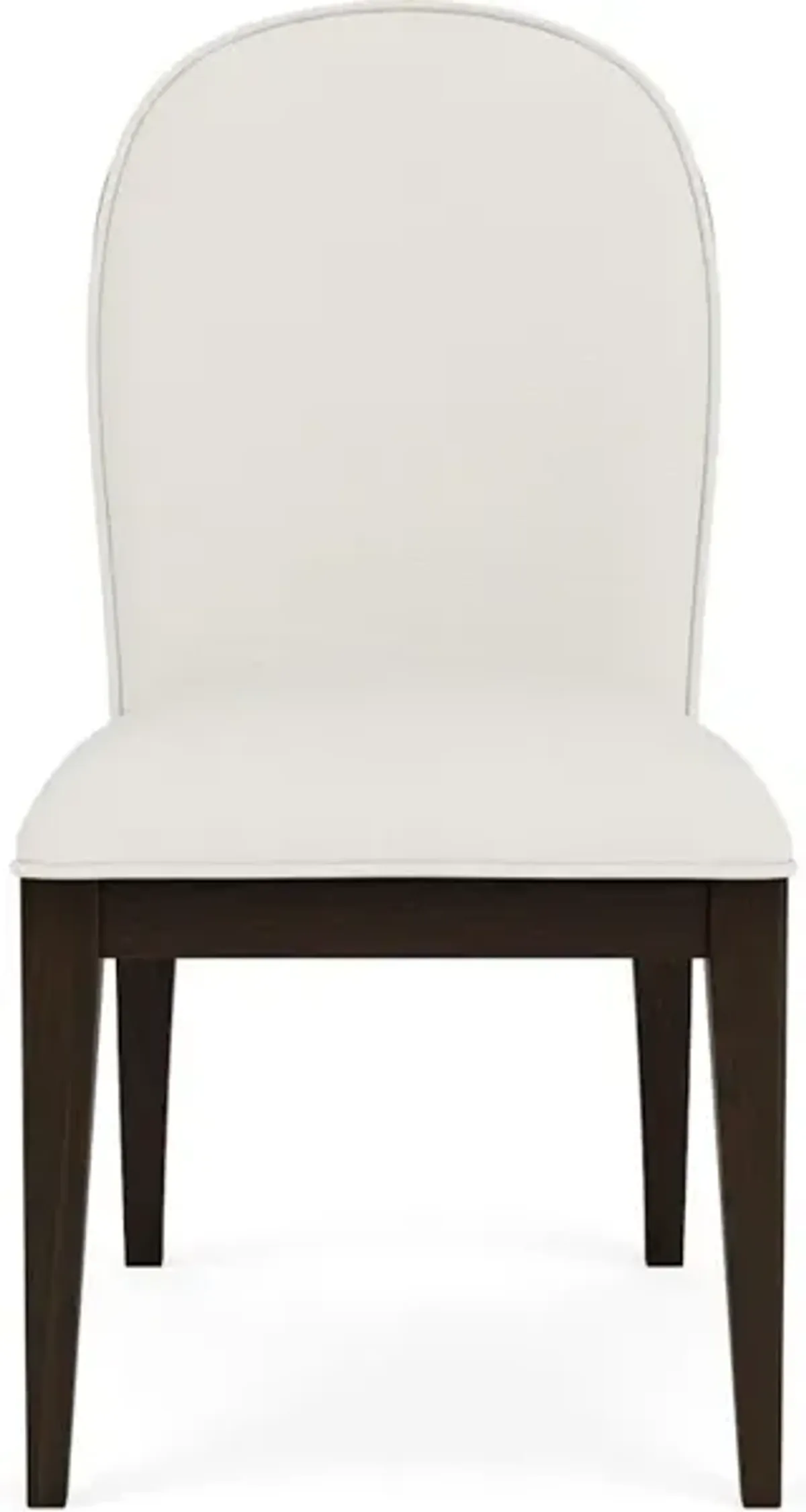 Curved Upholstered Side Chair