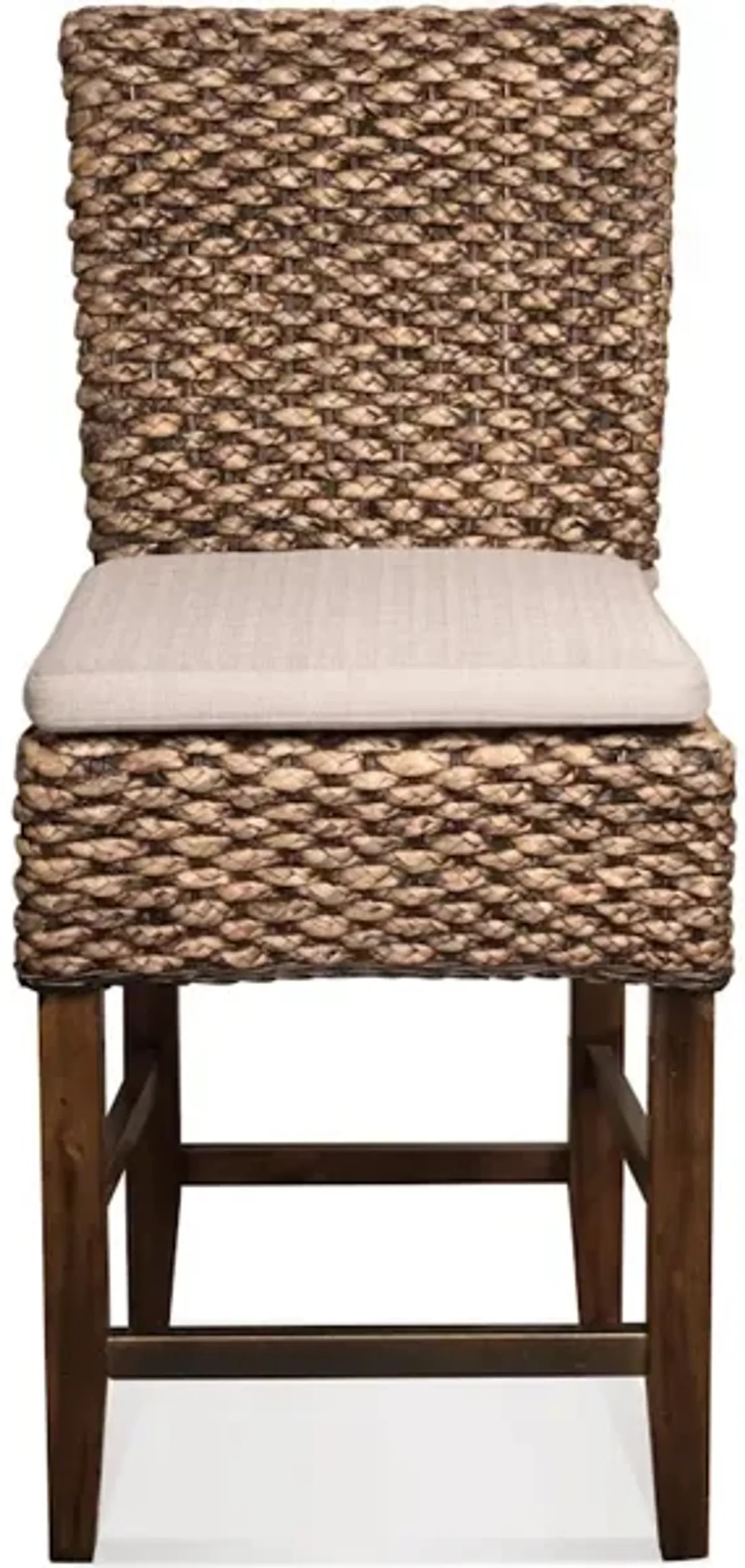 Woven Contr Uph Stool 2in