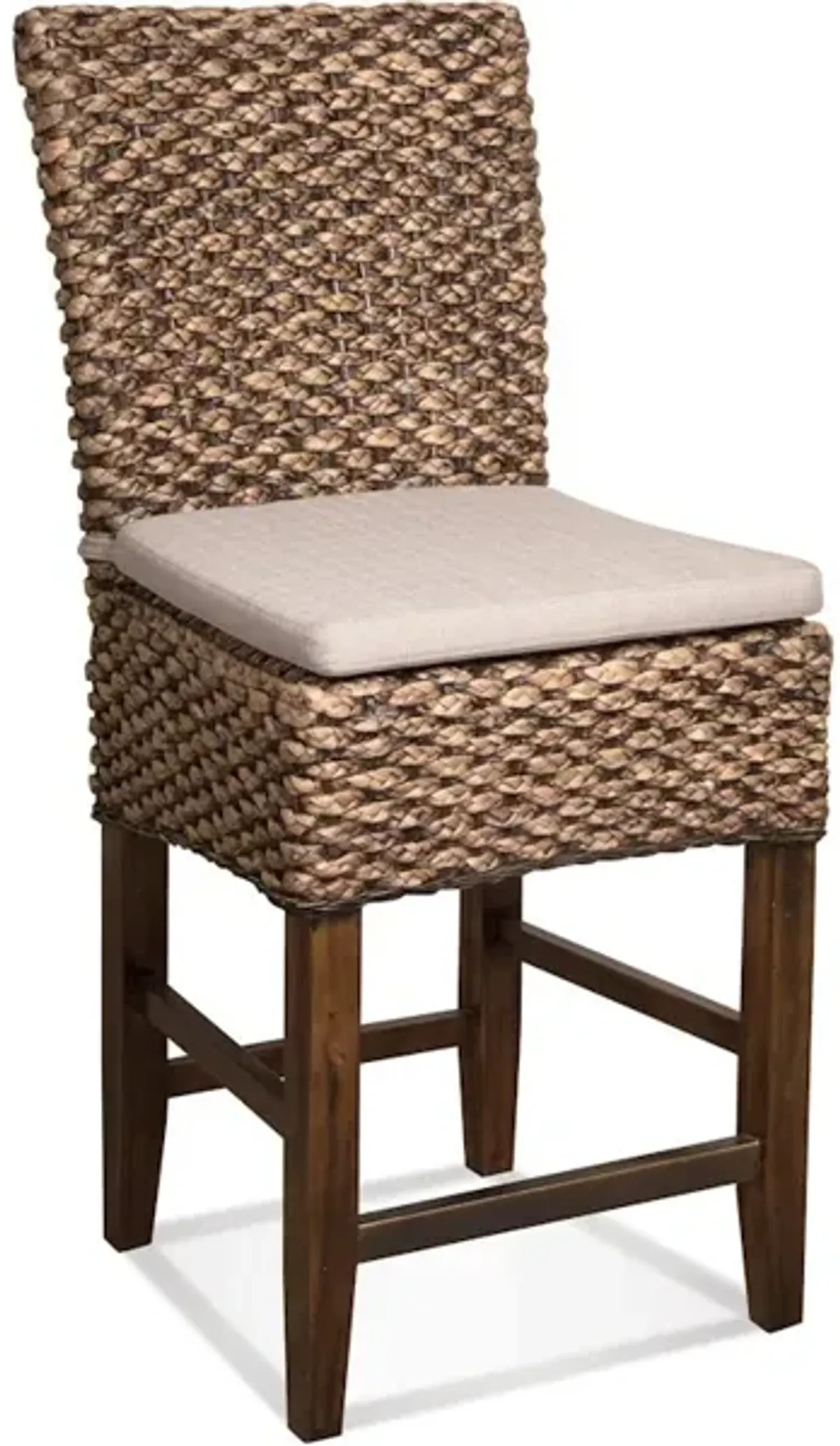 Woven Contr Uph Stool 2in