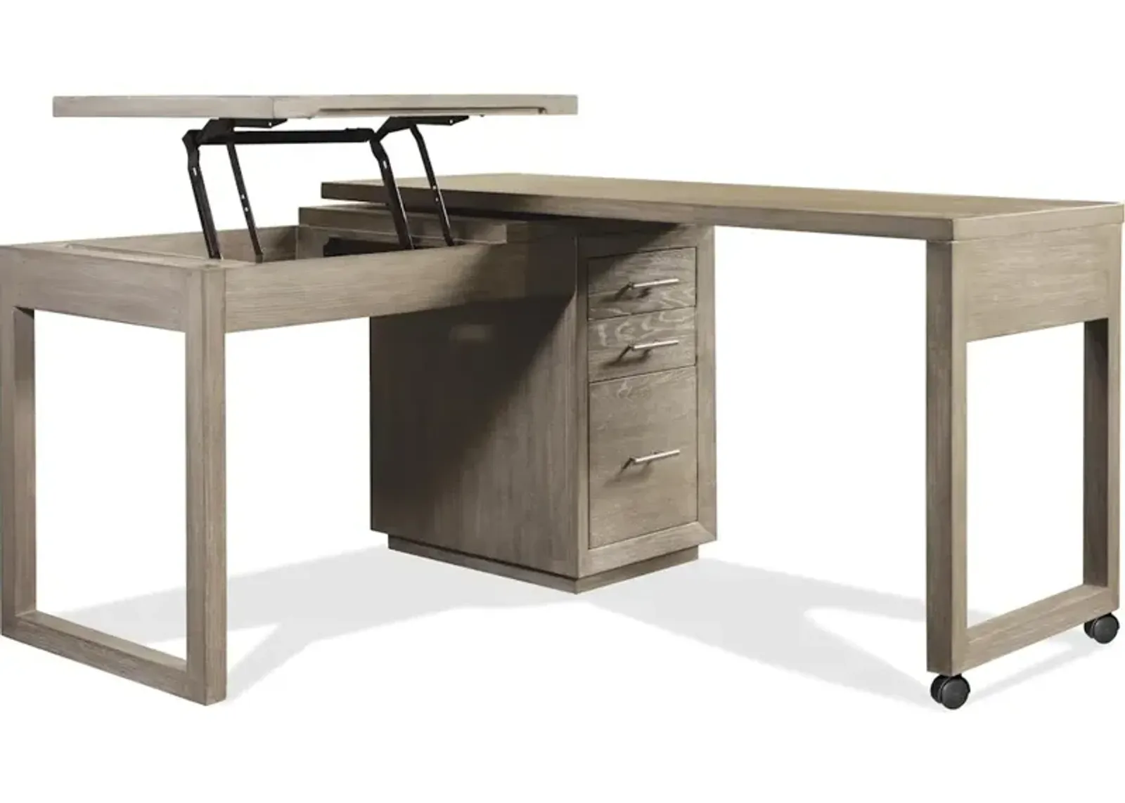 Swivel Lift Top L-Desk