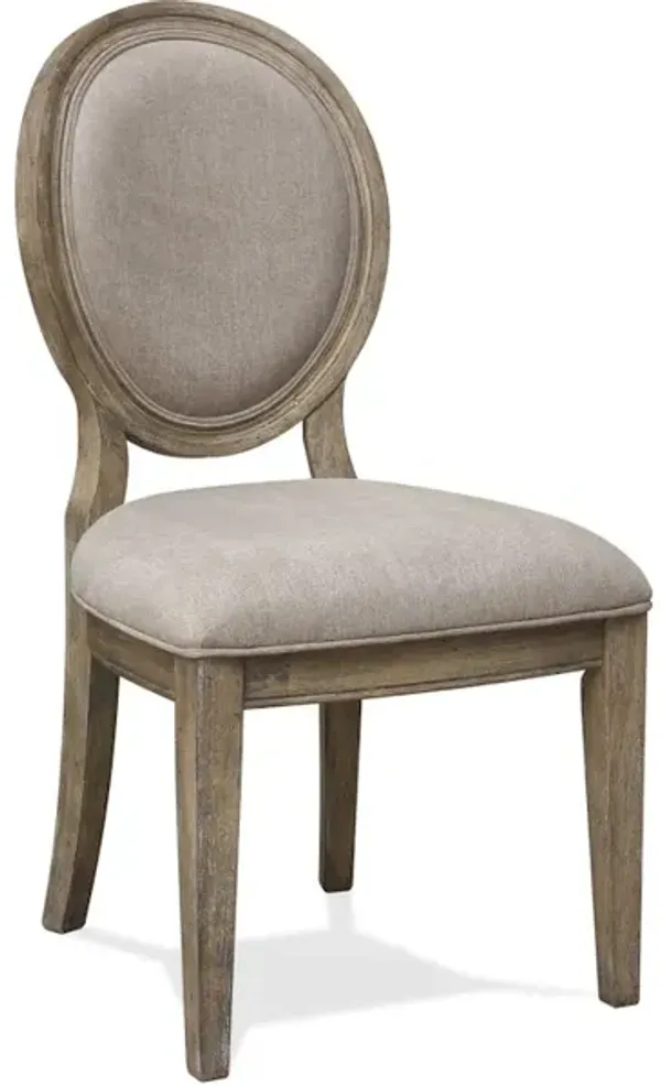 Upholstered Oval Side Chair