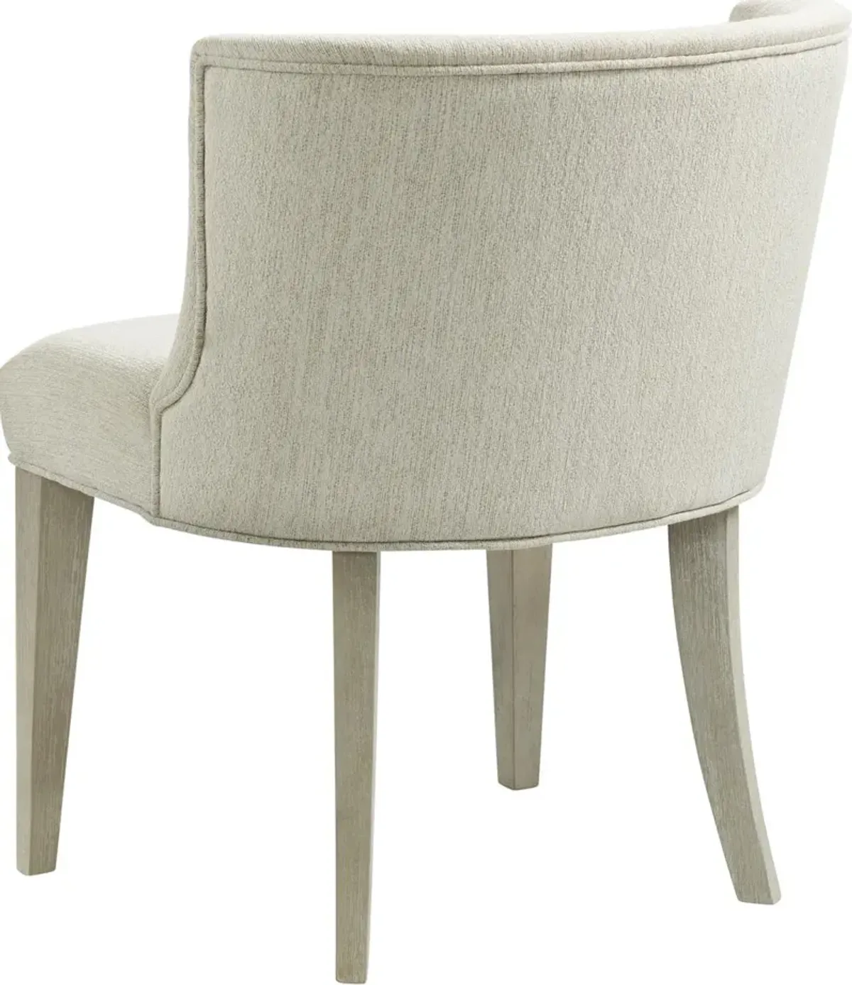 Upholstered Curved Back Side Chair