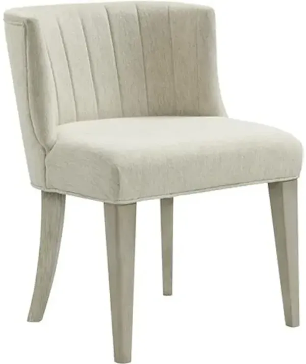 Upholstered Curved Back Side Chair