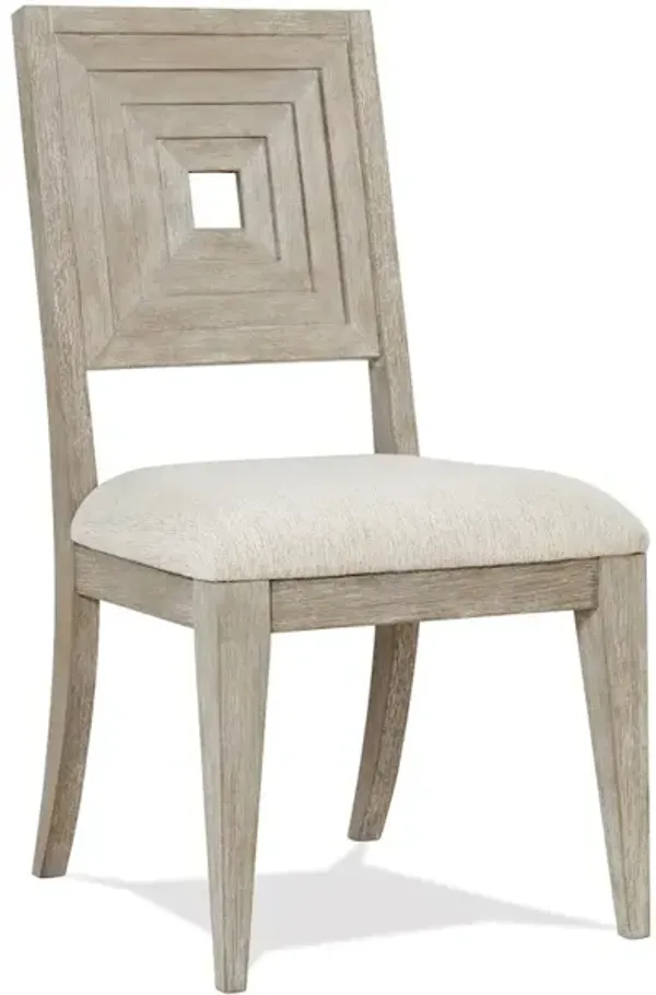 Upholstered Wood Back Side Chair