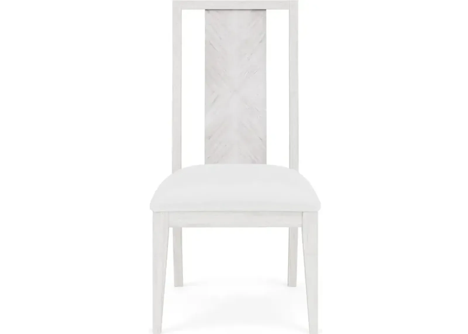 Wood Back Upholstered Side Chair