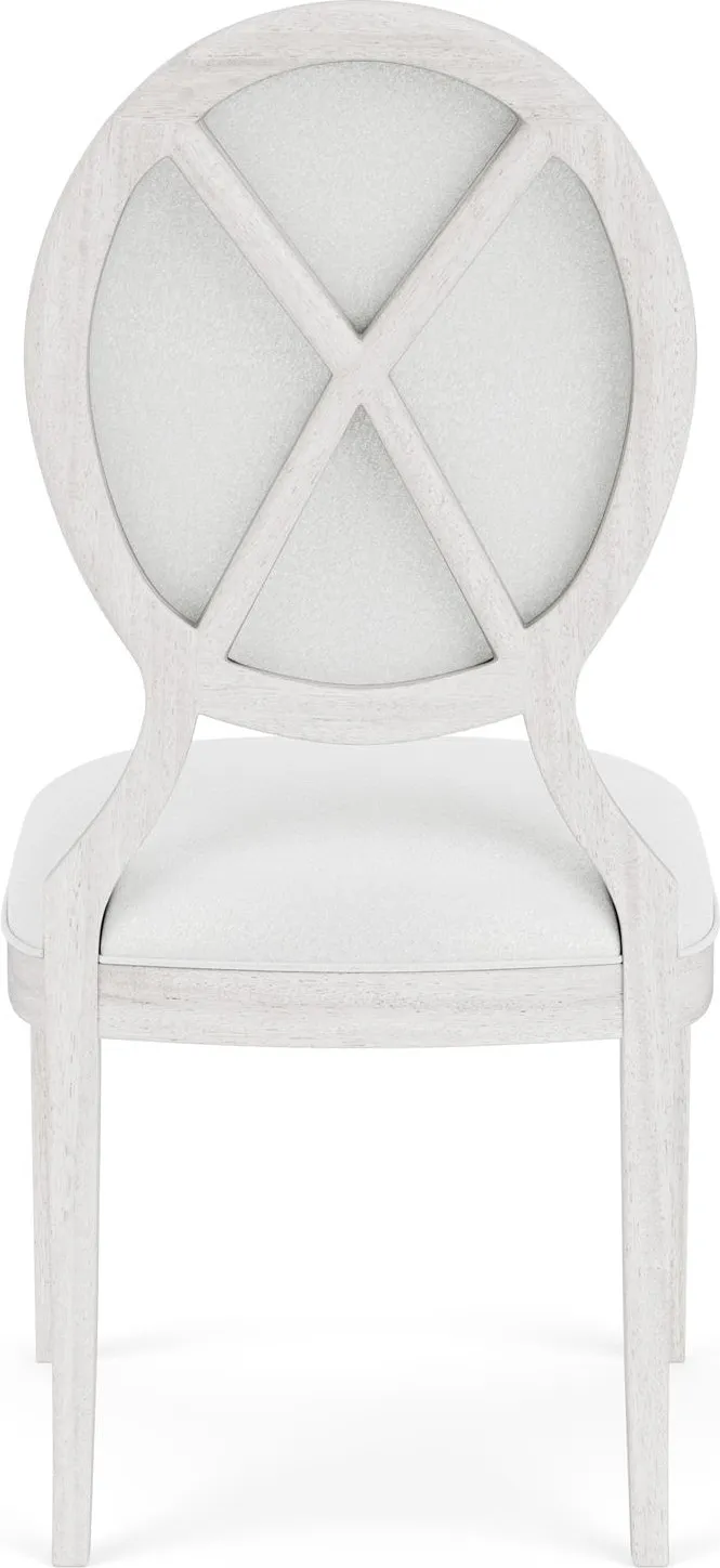 Oval Back Upholstered Side Chair