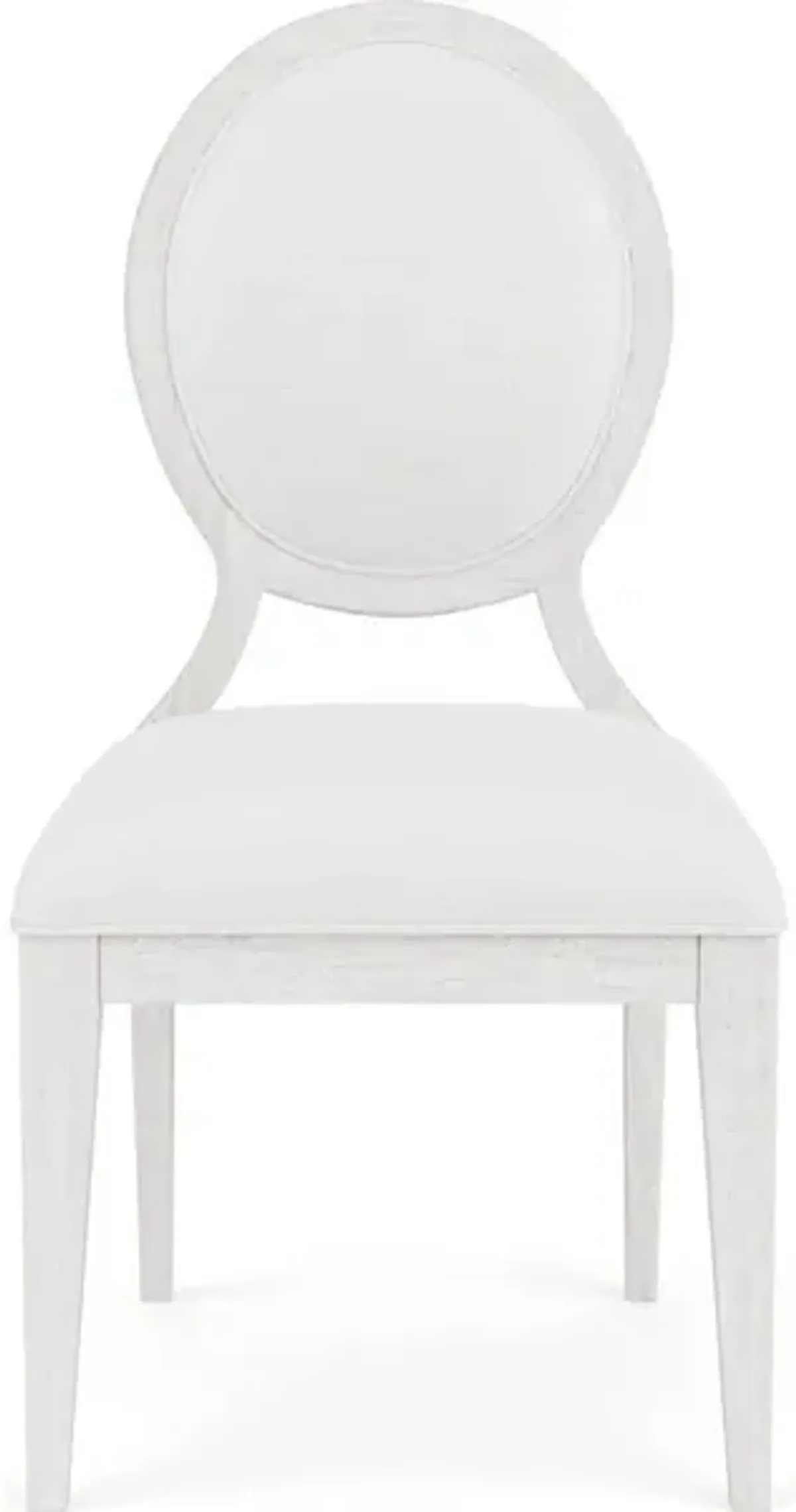 Oval Back Upholstered Side Chair