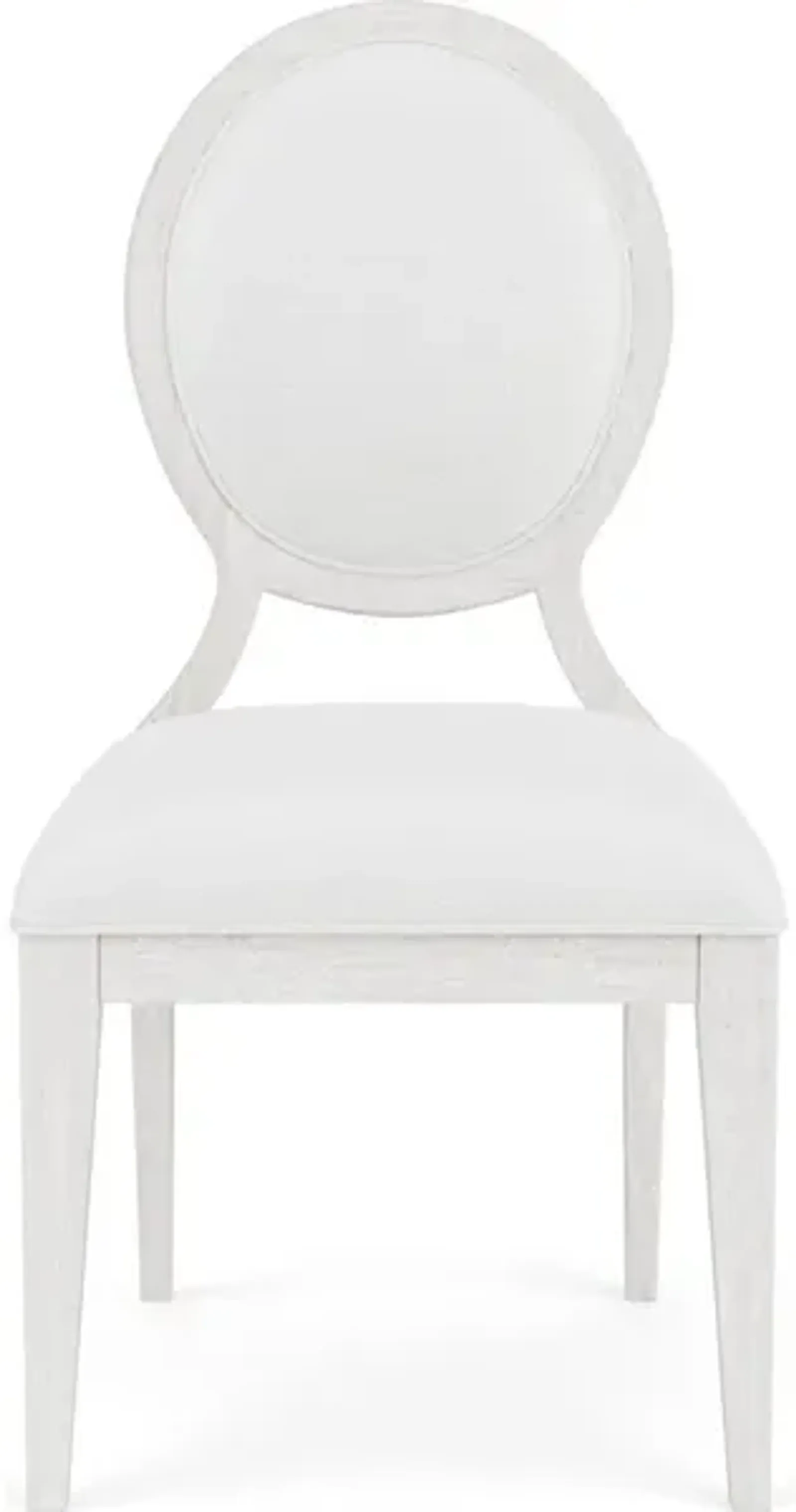 Oval Back Upholstered Side Chair