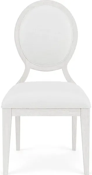 Oval Back Upholstered Side Chair