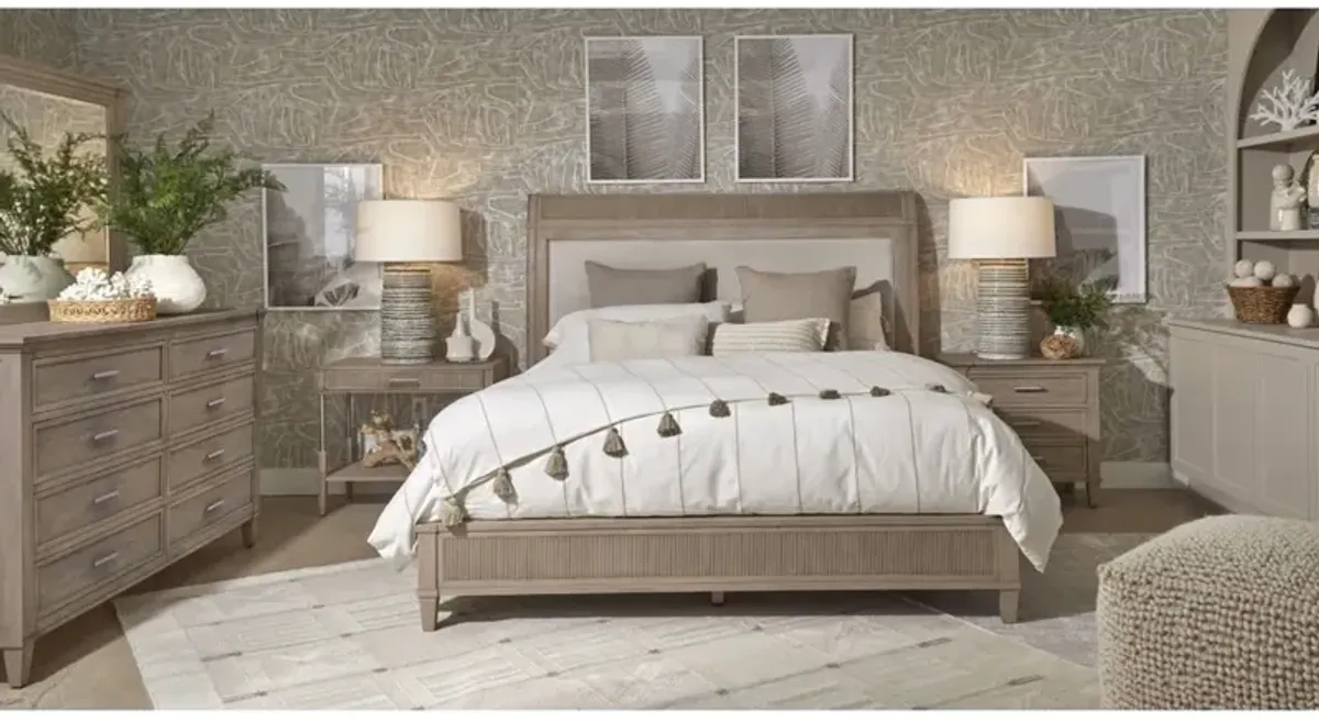 Grace Complete King Sleigh Bed w/ Uph. HB