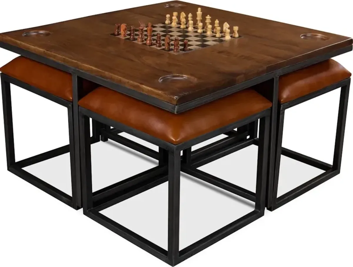 Low Game Table With Four Stools