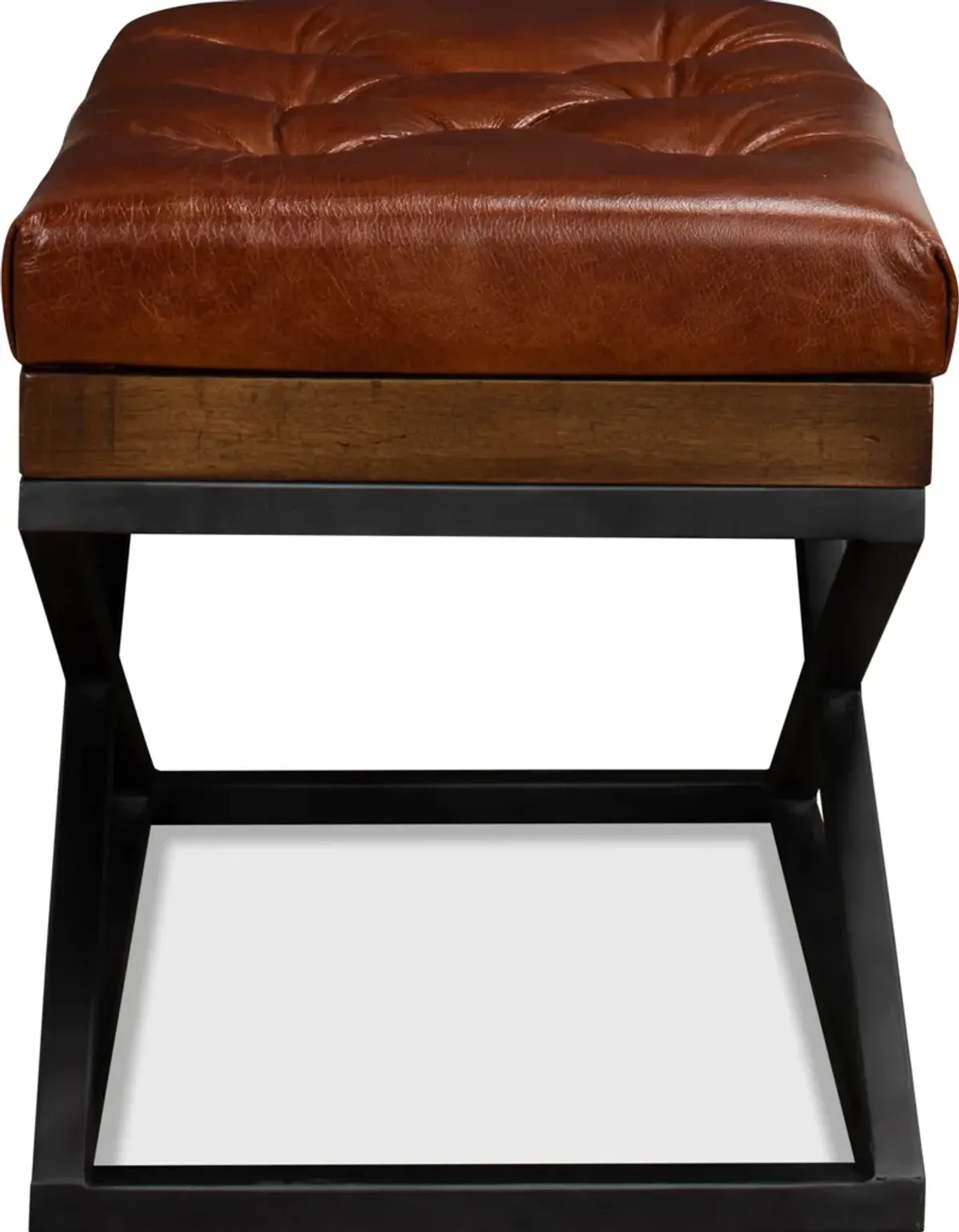 Leather Cushion Bench