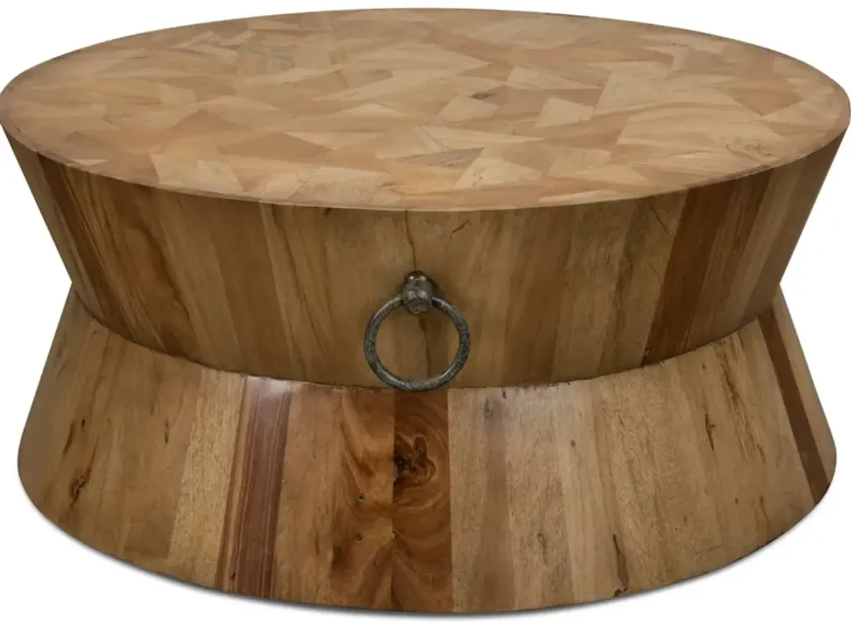 Round Tower Coffee Table Driftwood