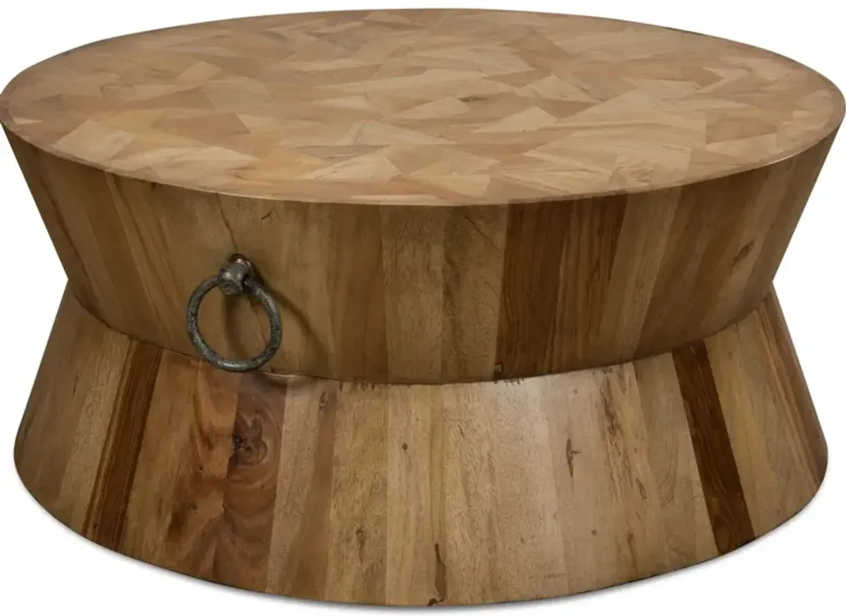 Round Tower Coffee Table Driftwood