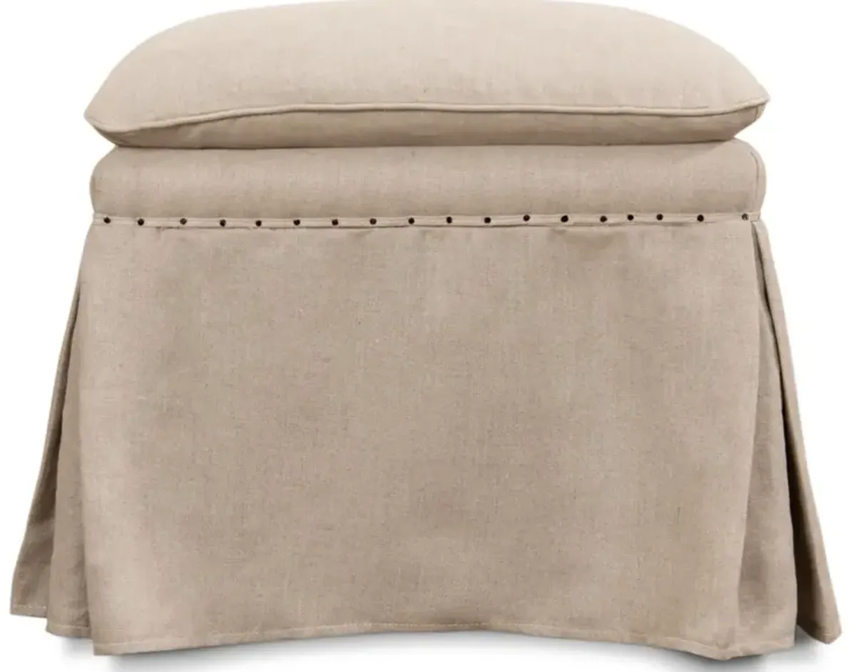 Draped Ottoman