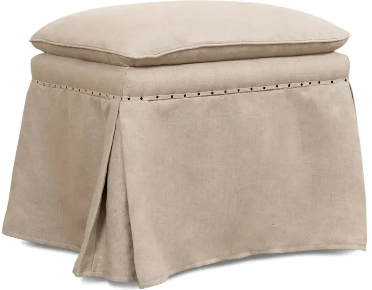 Draped Ottoman