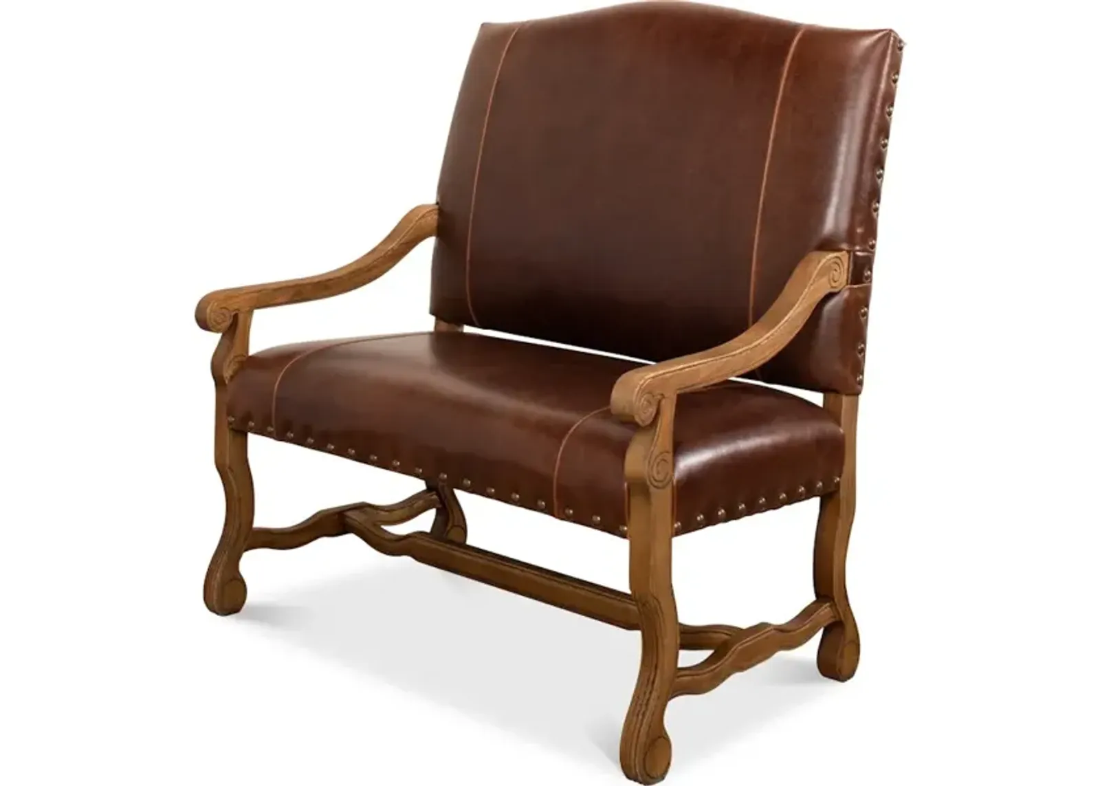 Italian Leather Settee