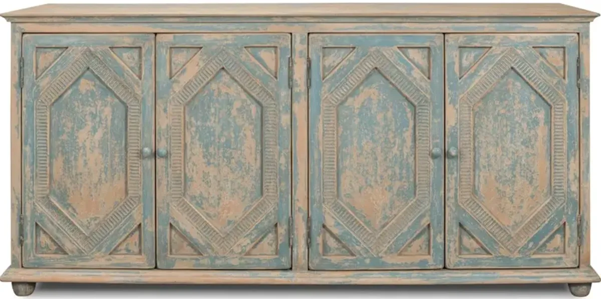 Four Diamonds Sideboard Blue