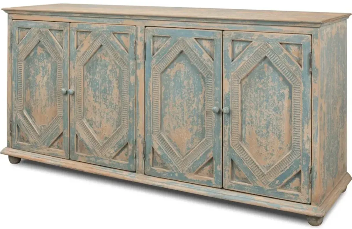 Four Diamonds Sideboard Blue