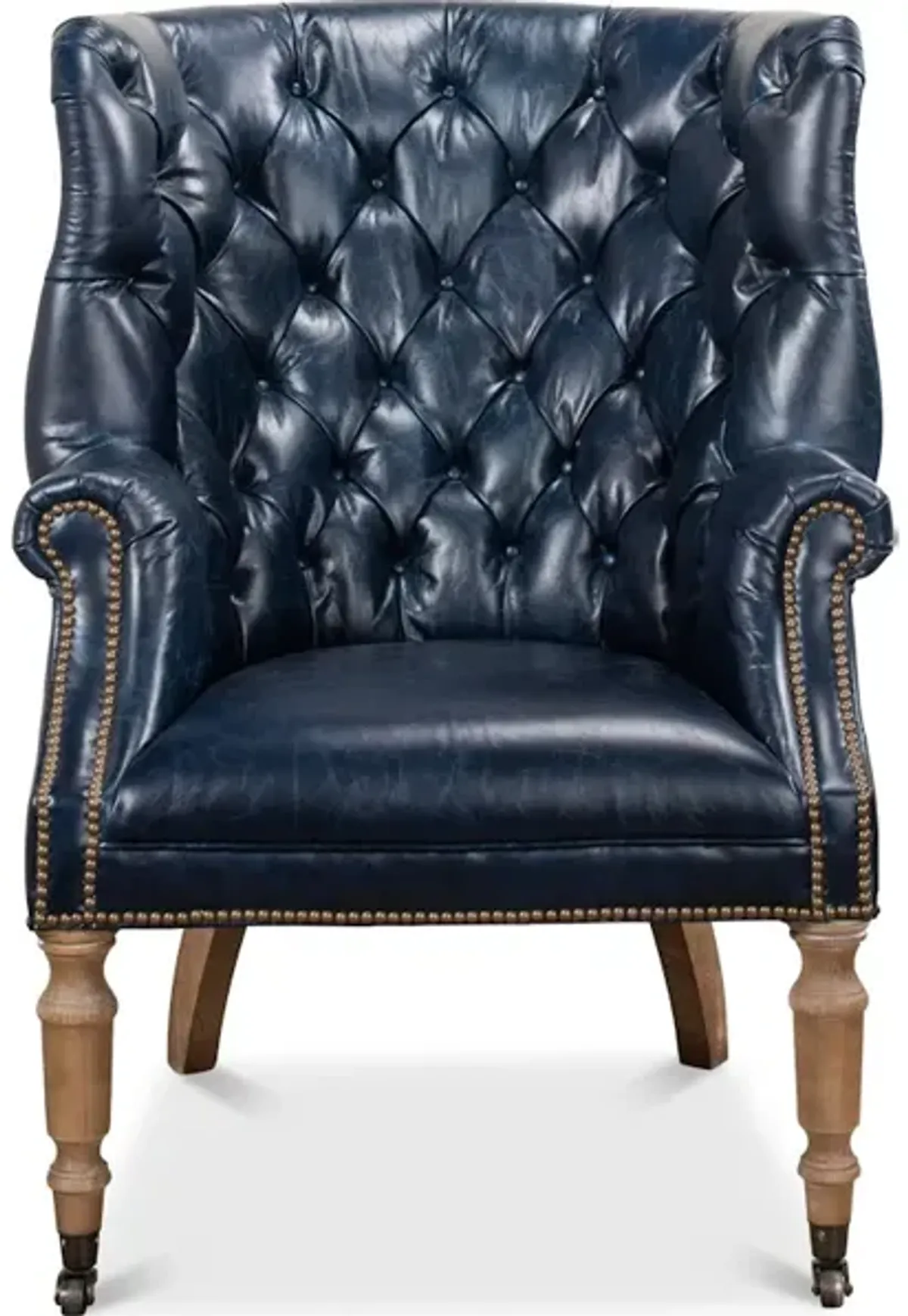 Welsh Blue Leather Chair