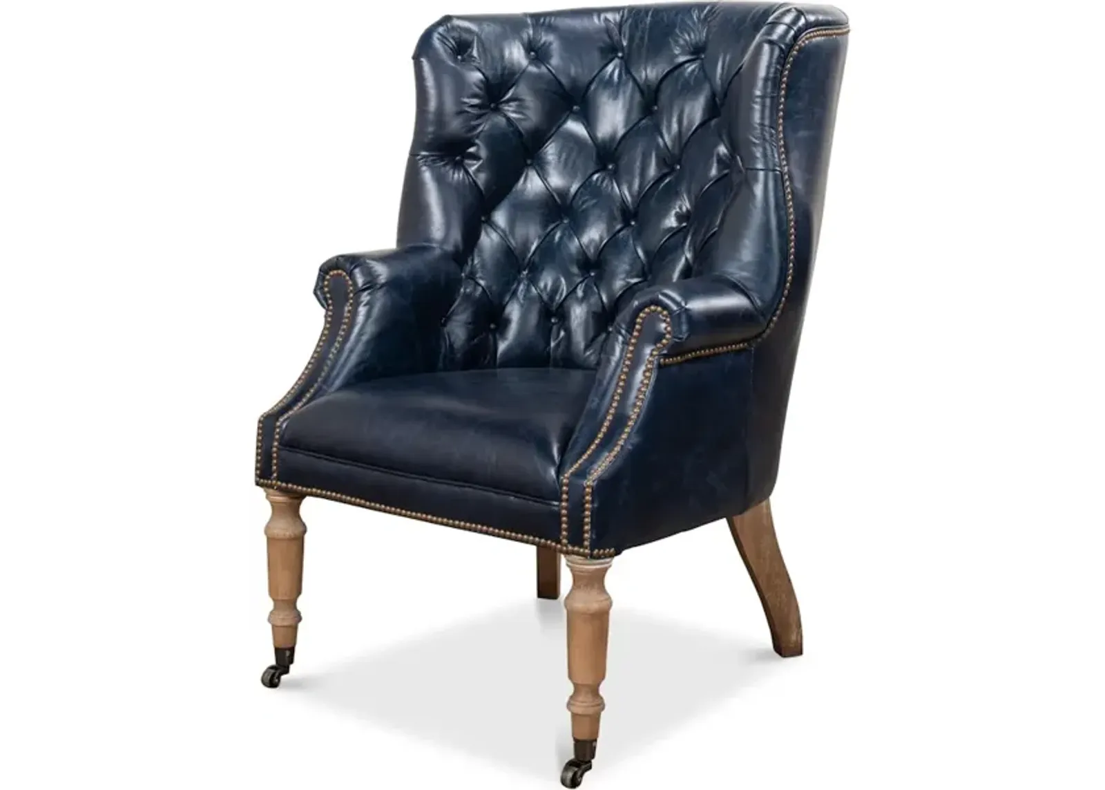 Welsh Blue Leather Chair