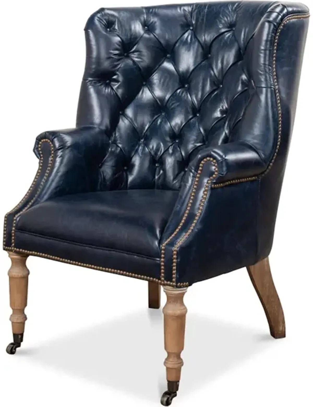 Welsh Blue Leather Chair