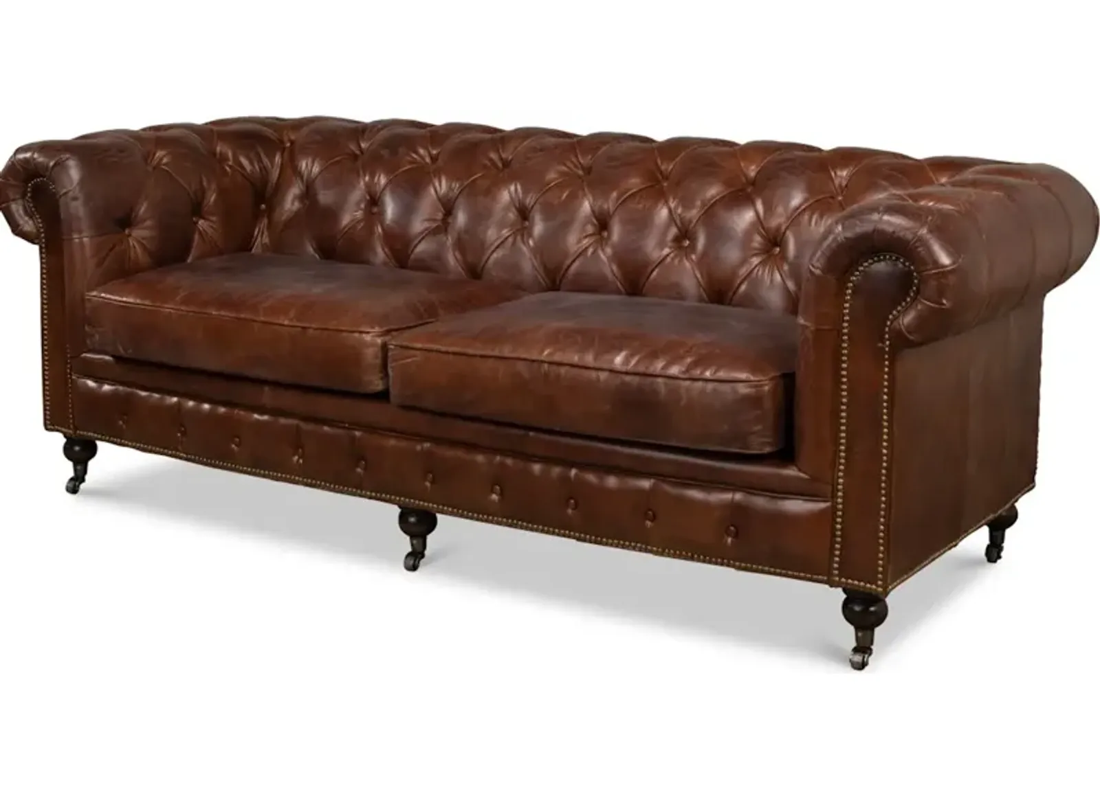 Castered Chesterfield Sofa