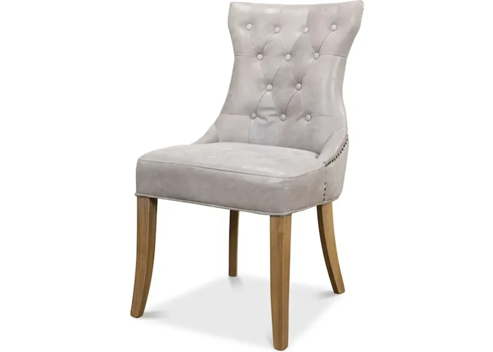 Sophie Side Chair Gray Leather