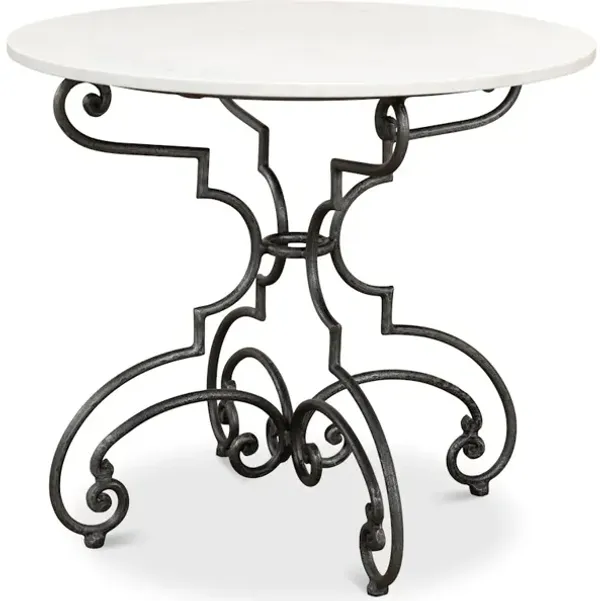 The French Iron And Marble Table