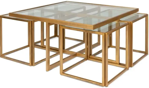 Brass Coffee Table Squared